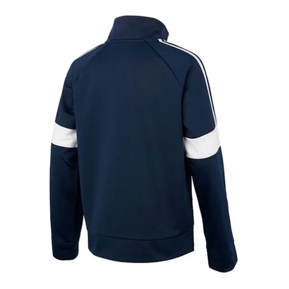 Boys Adidas Navy Blue Tricot Event Full-Zip Jacket, Sz. XL (18/20) - Picture 2 of 4
